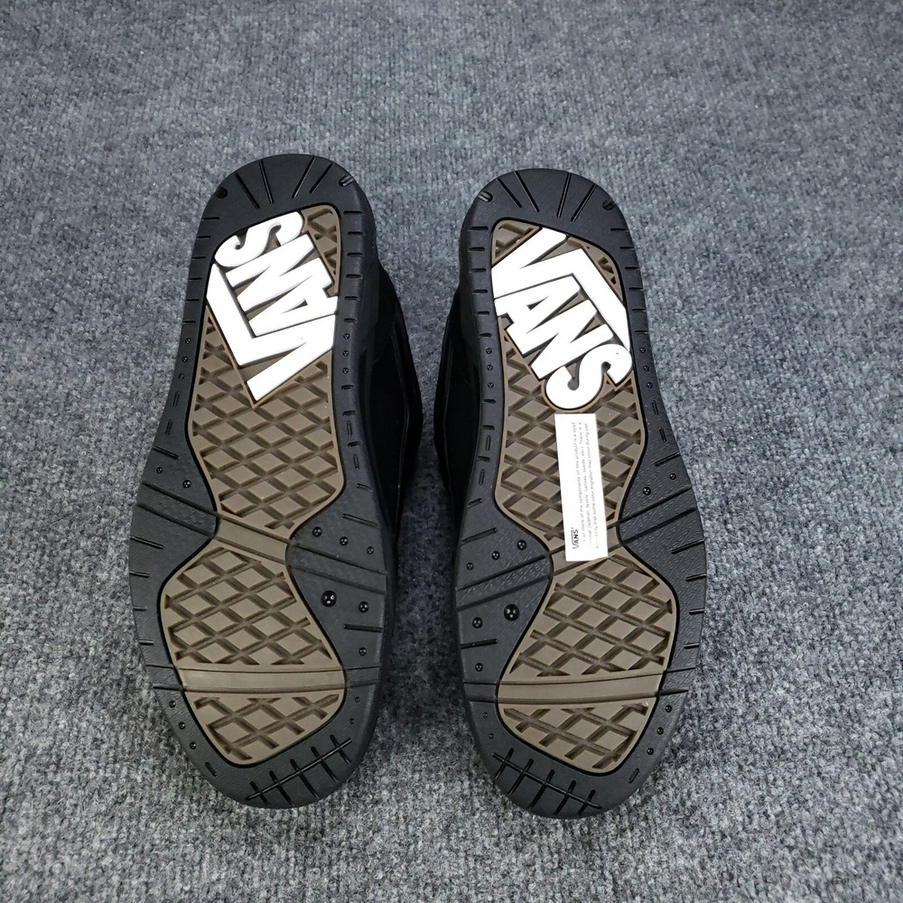 Vans Hylane Shoes Mens Size 8.5 Triple Black Skate Casual Sneakers Fat Tongue‎ - Picture 6 of 16